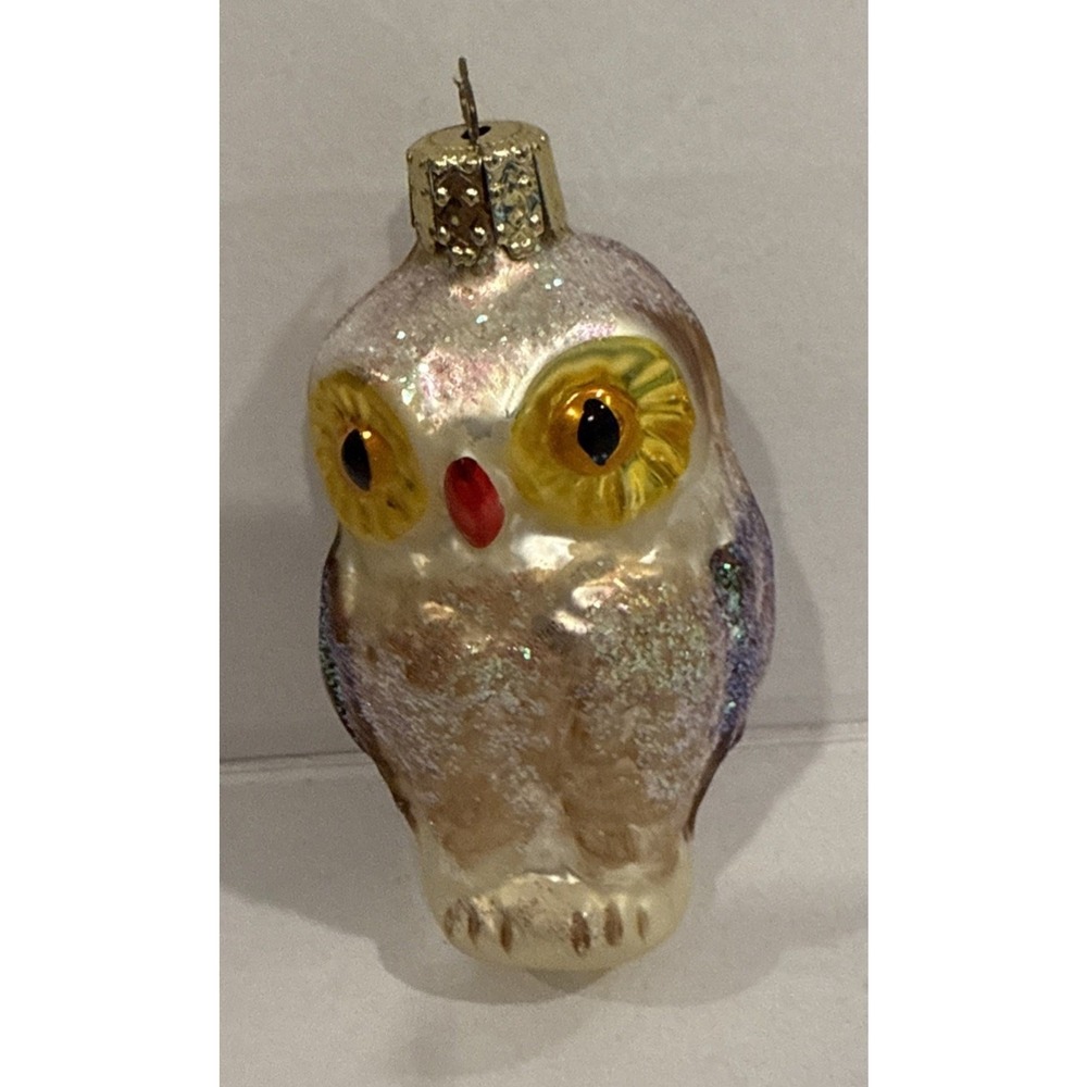 Vintage Owl Christmas Ornament From Christborn. Made In‎ Germany